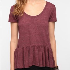 UO Daydreamer LA Peplum Tee